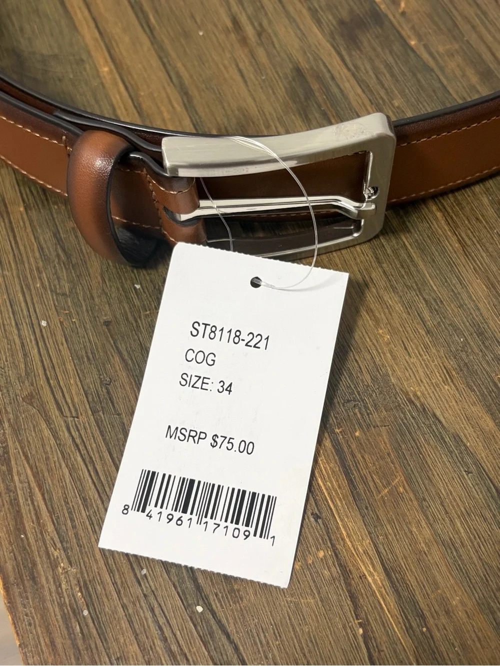 Two Tone Brown NWT Brand New Men’s Belt - 34W